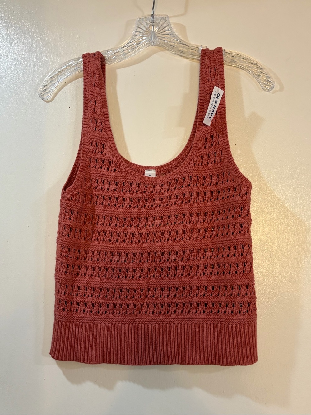Old Navy Crocheted Tank Top Womens Sz Medium NWT
